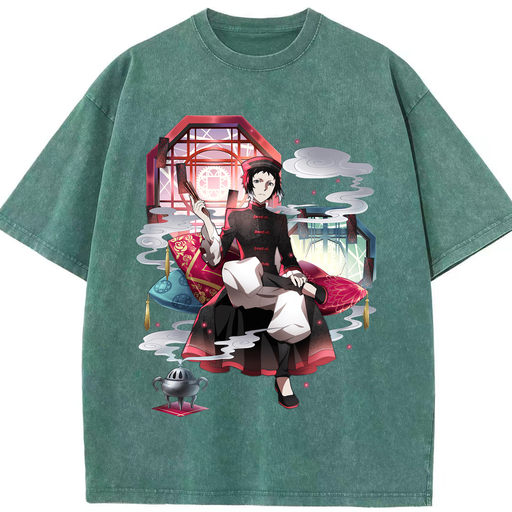 （画像用） 文豪ストレイドッグス Bungo Stray Dogs 綿100% ヴィンテージ風 半袖Tシャツ（フロントプリント）